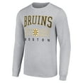 thumbnail image 2 of Men's Starter Heather Gray Boston Bruins Retro Graphic Long Sleeve Crew T-Shirt, 2 of 3