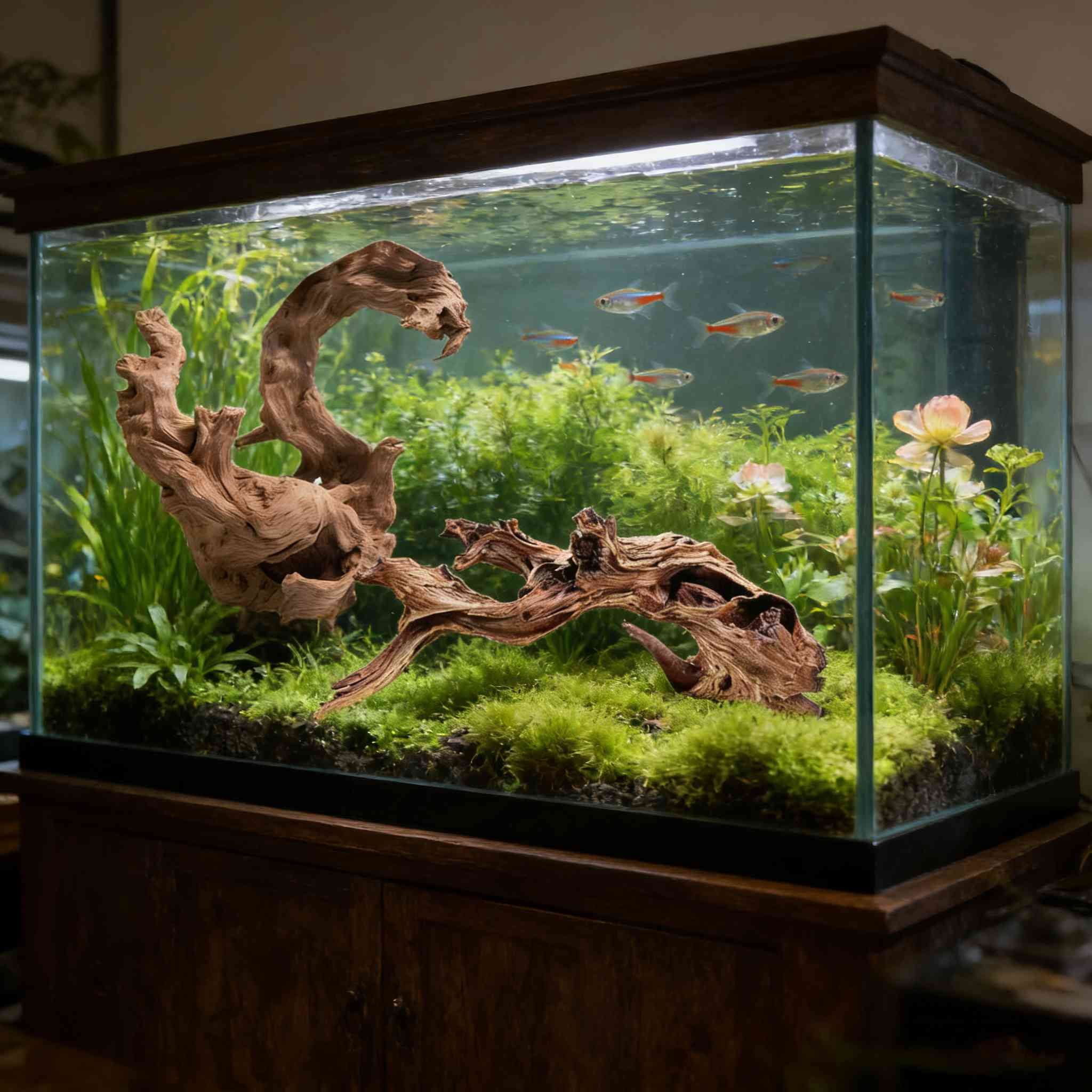 3Pcs Real Natural Driftwood for Aquarium, 5.9"-10" Aquarium Decor Wood Freshwater Fish Tank Reptile Driftwood Branch