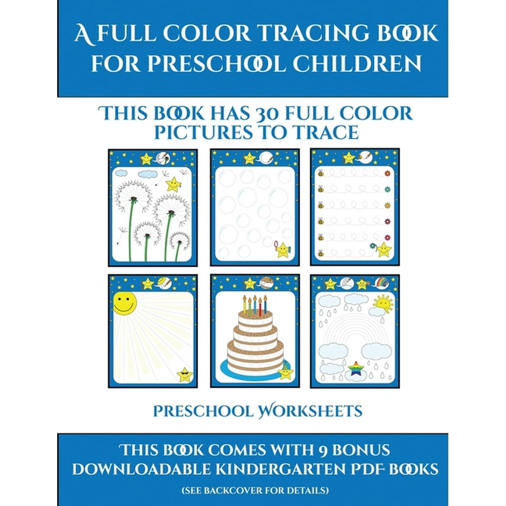 preschool worksheets book