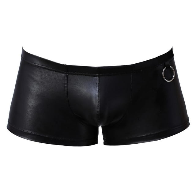 Estiramiento Hombres de material cuero de Imitación de Moda Ropa Interior de exterior exterior exterior Negro S