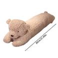 thumbnail image 4 of ICQOVD Bear Long Cushion Plush Backrest Pillow, 4 of 6
