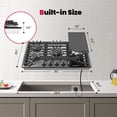 thumbnail image 2 of Gasland Chef 30 in. NG/LPG Convertible Gas Cooktop in Porcelain Enamel with 5 Burners, 2 of 10