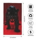 thumbnail image 2 of Fotbe Black Panther Red Background Toalla Premium con Patrón, Toalla de Microfibra de Secado Rápido, Ligera y Altamente Absorbente (27.5x16in), Ideal para Uso Diario, 2 of 6