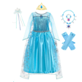 thumbnail image 1 of Disfraz de Elsa y Reina de las Nieves para niñas de Disney, disfraz de fiesta de carnaval, vestido de fiesta de graduación, ropa para niños, vestido de princesa Frozen, 1 of 5