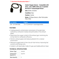 thumbnail image 2 of Center Oxygen Sensor - Compatible with 2014 - 2017 BMW 328d 2.0L 4-Cylinder N47D20 FI Turbocharged Diesel 2015 2016, 2 of 2