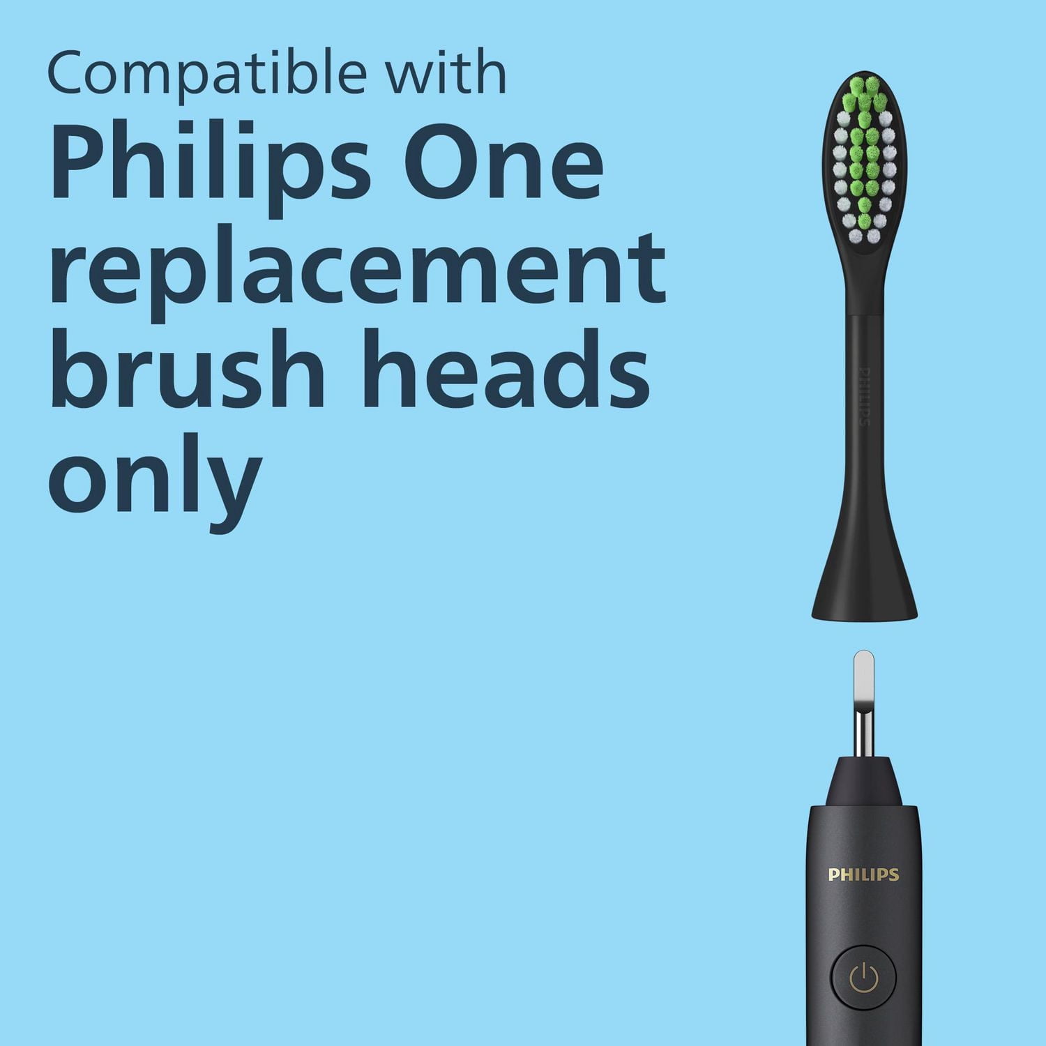 Brosse à dents rechargeable Philips One by Sonicare, noir, HY1200/26 Brosse à dents rechargeable One by Sonicare, noir