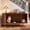 Walnut, variant on Cat Litter Box Enclosure Furniture with Sliding Door, Hidden Cat House Cabinet with Scratch Pad, Modern TV Stand Side Table, Coffee