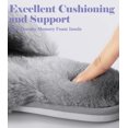 thumbnail image 4 of LAICAIW Pantoufles en Mousse à Mémoire de Forme pour Femmes, Bande Croisée, Confortables, en Peluche, à Bout Ouvert, pour Intérieur et Extérieur, 4 of 7