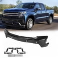 thumbnail image 2 of Black Front Bumper Face Bar For 2019-2022 Chevy Silverado 1500 GM1002872, 2 of 7