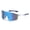 Blue, variant on One Piece Wraparound Sports Polarized Sunglasses, Mirrored UV400 Cycling Running Glasses, Windproof Large Frame Outdoor Eyewear with 6 Color Options