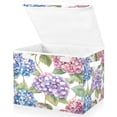 thumbnail image 2 of Storage Box With Lid 16.5x12.6x11.8In Foldable Stacked Household Storage Box Beautiful Hydrangeas, 2 of 7
