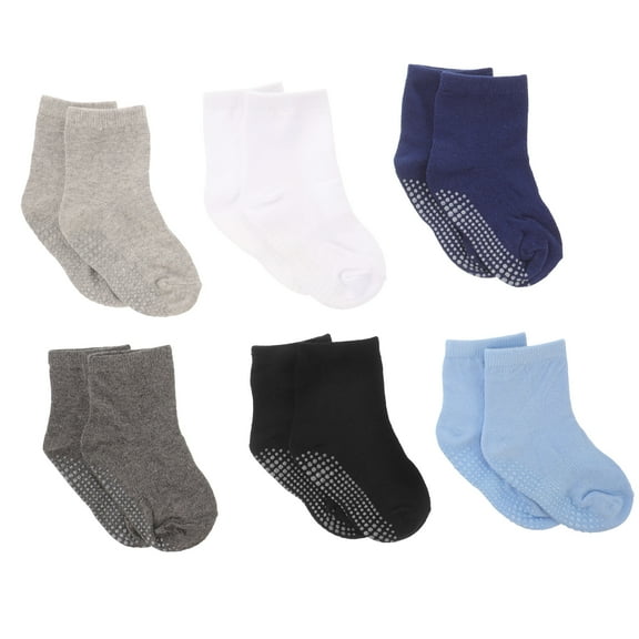 Eease 6 Pairs Cotton Toddler Socks Cotton Newborn Socks Baby Socks Toddler Boy Socks