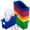 Rainbow, variant on 12 Pack Large Book Bins, Durable Magazine Organizer File Holder High-Quality Plastic Book Storage Bins with Labels for Classroom Library, Office, Desktop Organization, Bookshelf Categorization (Boho)