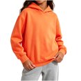 thumbnail image 2 of Girls Cotton Long Sleeve Tops Loose Fit Pullover Hoodies Soft Baggy Cute Loghtweight Hooded Shirts Fall Tops Girls Boys Unisex 2-14 Years, 2 of 6