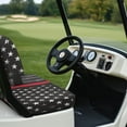 thumbnail image 3 of Uorisanigo Golf Cart Seat Covers Durable Golf Cart Seat Covers 2 Passenger American Honoring Firefighter Flags Easy to Install Universal Club Car and More 2-Seater Golf Carts, 3 of 7
