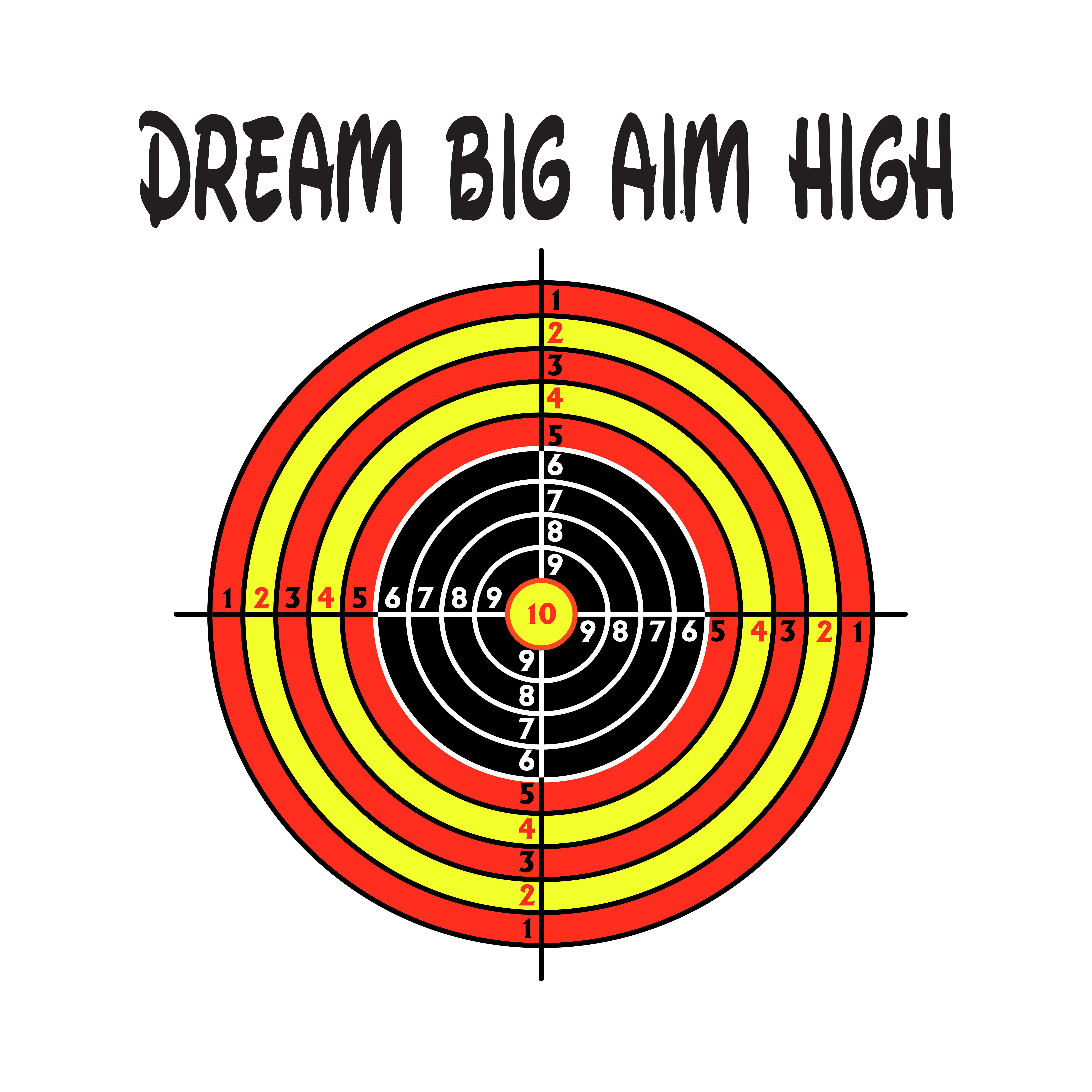 Sports Wall Decals for Boys Bedroom Colored Target Board Target Board