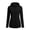 Black, variant on Womens UPF 50+ Hoodie Jackets Back Drawstring Long Sleeve Zip Up Tunic Tops Sun Protection Fashion Summer Hooded Jacket with Thumb Holes White XXXL