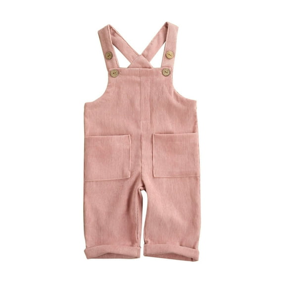 Bagilaanoe Toddler Baby Girl Boy Corduroy Jumpsuit Suspender Romper Overalls 6M 12M 2T 3T 4T 5T Kids Long Pants Casual Outfits