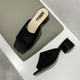 thumbnail image 4 of BONIXOOM Black Sandals Women Clearance Fall Slip-On None Casual Fashion Shoes for Women Black Size 4.5, 4 of 6