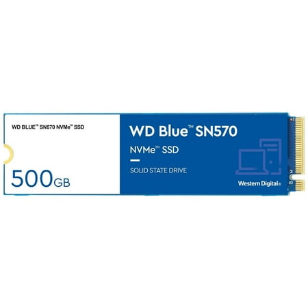 WD Western Digital Blue SN570 WDS500G3B0C 500GB Solid State Drive - M.2 2280 Internal - (PCI Express NVMe 3.0x4)