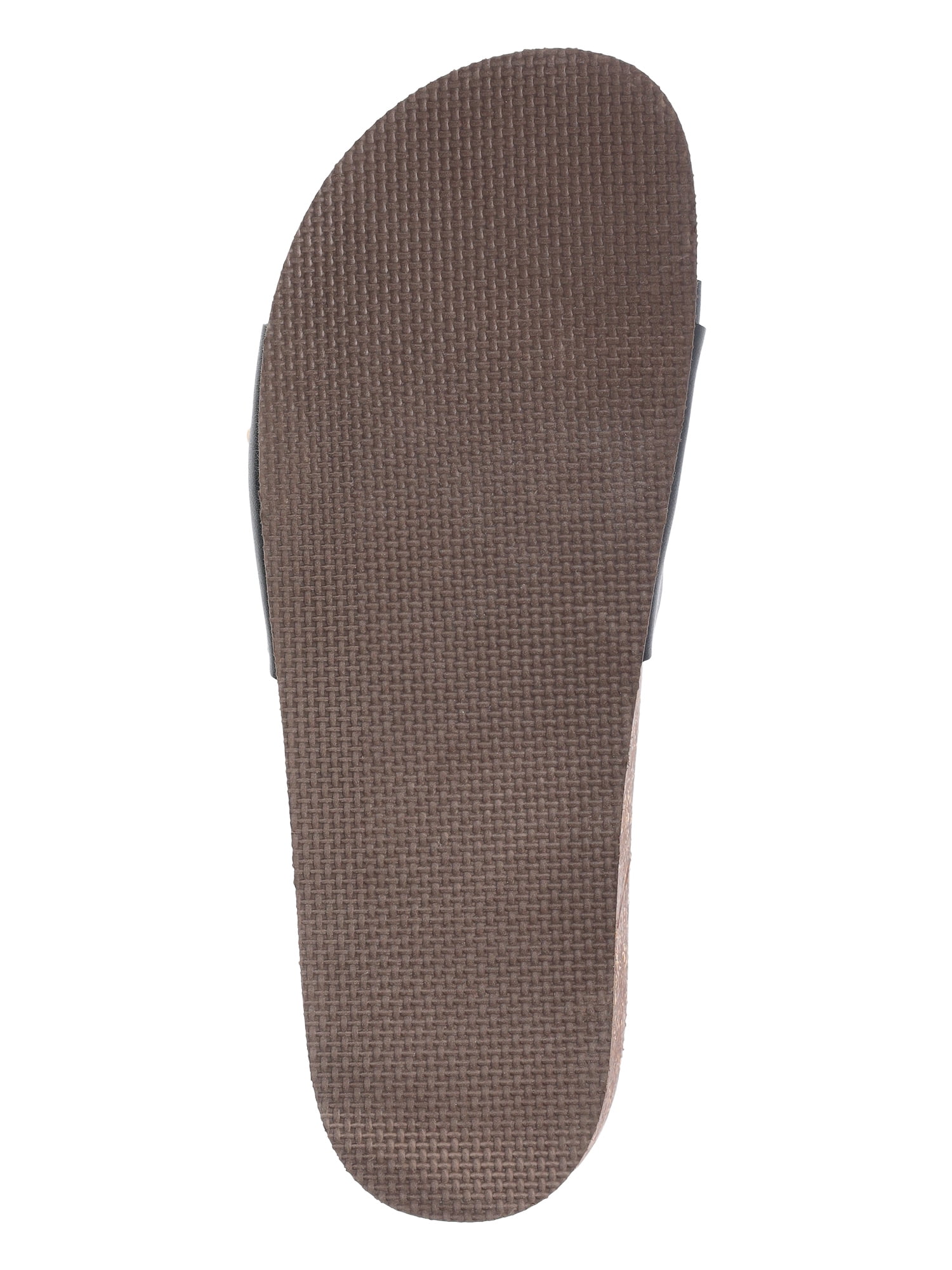 Time and Tru Women's One Buckle Footbed Slide Sandals