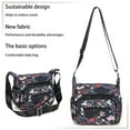 thumbnail image 6 of AOUNQ Crossbody Bag for Women Multi Pocket Shoulder Purse Bags Nylon Ladies Travel Handbag with Adjustable Straps, 6 of 7