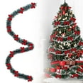 thumbnail image 2 of Christmas Garland, Ongmies Artificial Christmas Wreath Set for Stair, Mantel, and Indoor/Outdoor Decor, Christmas Decorations Indoor, 2 of 9