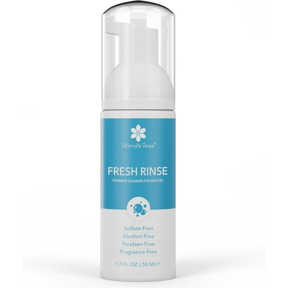 Travel Size Foaming Toy Cleaners – Silicone-Safe Adult Toy Cleaner - On-The-Go Cleaning Solution, Gentle, 100% Fragrance-Free, 1.7 fl oz (50ml)