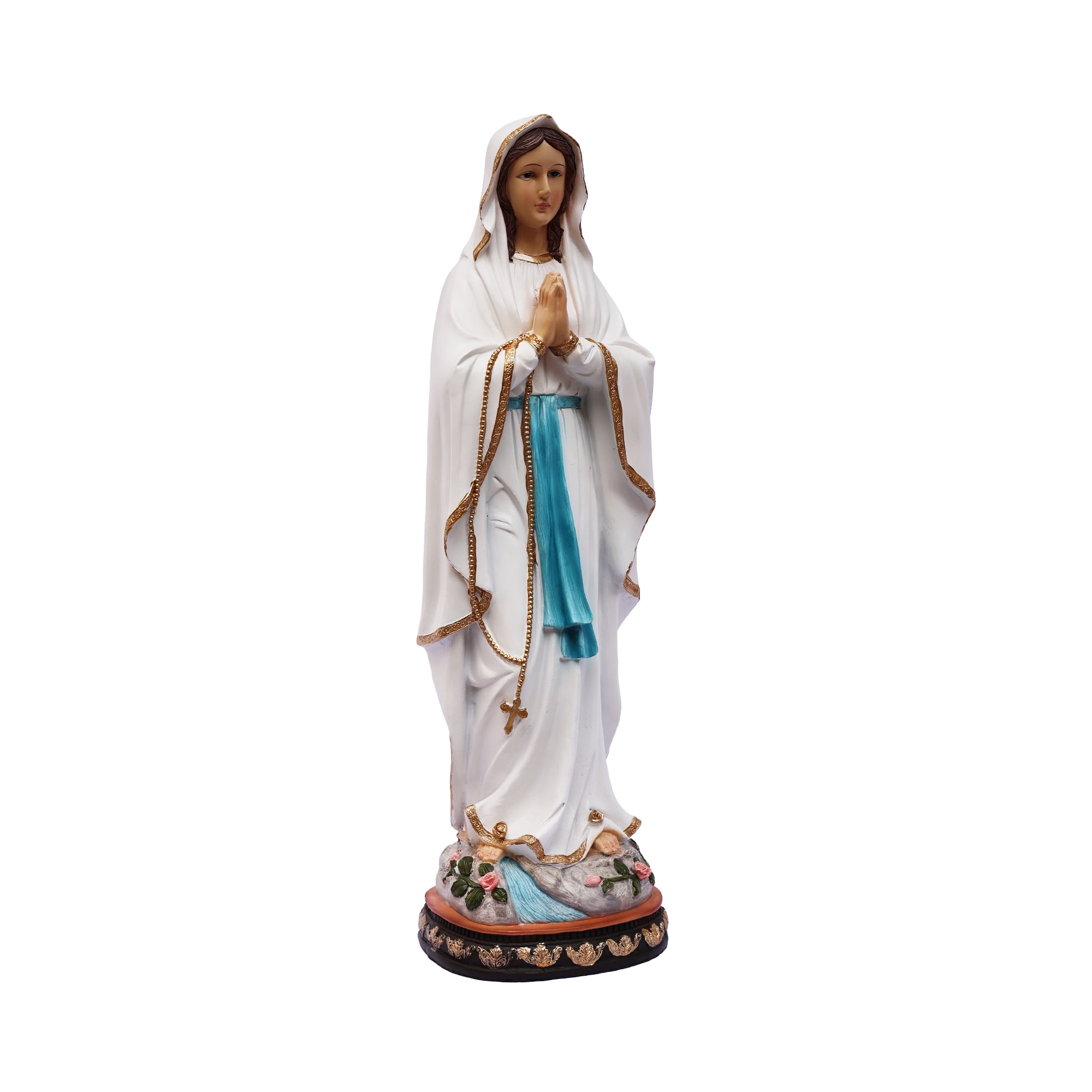 24" Our Lady of Lourdes Statue Mary Figure Religious Decor Indoor/Outdoor