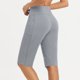 thumbnail image 4 of Pantalones de Yoga de Cintura Alta para las Mujeres Color Sólido Cadera Bolsillos Elásticos Medio Pantalones Cortos, Pantalones Deportivos de Fitness, Poliéster Toda la Temporada, 4 of 6