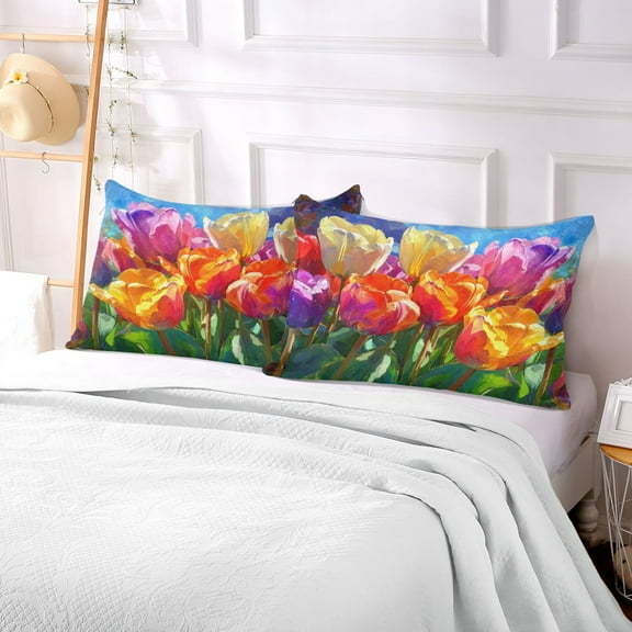 Pillow Case Plush Pillow Cheerful Flower Parade Case standard size/King size/Queen size Bed Pillow Pillowcases