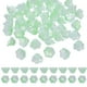 thumbnail image 1 of Uxcell 100 Pcs Perlas de Vidrio para Joyas, Perlas Espaciadoras de Flor de Trompeta para Collares, Pendientes y Pulseras, Verde Manzana, 1 of 5