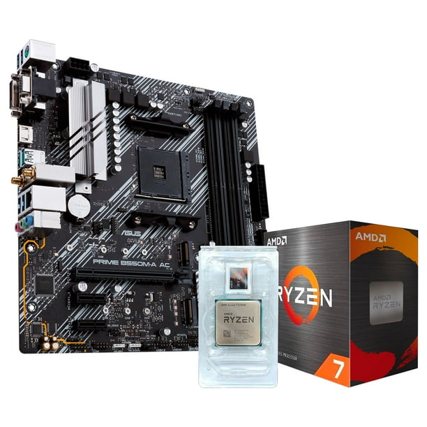 KIT DE ACTUALIZACION PARA COMPUTADORA AMD RYZEN 7 5700X 8 CORE + MOTHERBOARD ASUS PRIME B550M