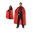 thumbnail image 1 of Cape en Velours Rouge avec Col Adulte Hommes Femmes Accessoire de Costume d'Halloween Vampire, 1 of 1