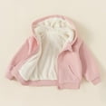 thumbnail image 2 of oqasdz Girls Jackets Children Toddler Solid Color LongSleeve Lined Hooded Coat Outerwear Warm Comfortable Top Jacket Outwear Size 12 M-18 M, 2 of 4