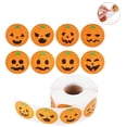 thumbnail image 4 of Halloween Sticker Roll Incluye Pegatinas Redondas De 500 Piezas Pegatinas De Calabazas Con Diferentes Expresiones Para Libros Notebooks Party Eigraketly HA014008-00, 4 of 7