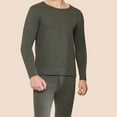 thumbnail image 2 of uikmnh Mens Pajamas Set Men's Wool Thermal Underwear Set for Winter Warmth and Comfortable Lounging, 2 of 4