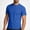 Blue, variant on HAOTAGS Men’s Short Sleeve Round Neck Training T Shirt, Running Fitness Top Moisture Wicking Athletic Gym Tee Gray M