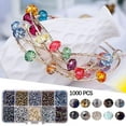 thumbnail image 3 of 1000 Unids de Facetado Facetor de Espaciador Sueltos Hecho DIY Mujeres Pulseras Collar Anklet Joyas Haciendo Pendiente en 4 perfecl Cuentas espaciadoras, 3 of 8
