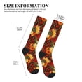 thumbnail image 2 of Picia Red Plaid Sunflower Printed Sports Compression Socks - 15-20mmHg Graduated Compression, High-Performance Soft and Breathable Socks for Men and Women, 2 of 5