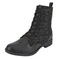 thumbnail image 1 of BOTA MEDIA COLOR NEGRO CON DETALLE DE TELA Mundo Terra 022220, 1 of 2