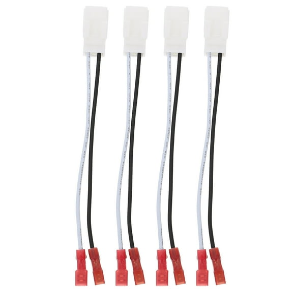 FONDOTIN 4-Pack White Car Speaker Connector with Quick Installation Plug for Easy Audio System Setup