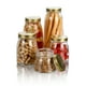 thumbnail image 2 of Contenedor De Vidrio Con Tapa Dorada De 1000 Ml. Borgonovo Flexy, 2 of 2