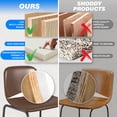 thumbnail image 2 of TAVR Furniture 30 inch Upholstered Bar Stools with Back Set of 2, Kitchen Restaurant Counter Chairs Tall Barstools, Brown, 2 of 8