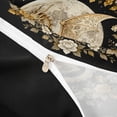 thumbnail image 4 of Metsweet Vintage Dragon Duvet Cover Queen, Gothic Moon Floral Queen Bedding, Gold White Black,Black Reversible,3-Piece,1 Duvet Cover and 2 Pillowcases, 4 of 6