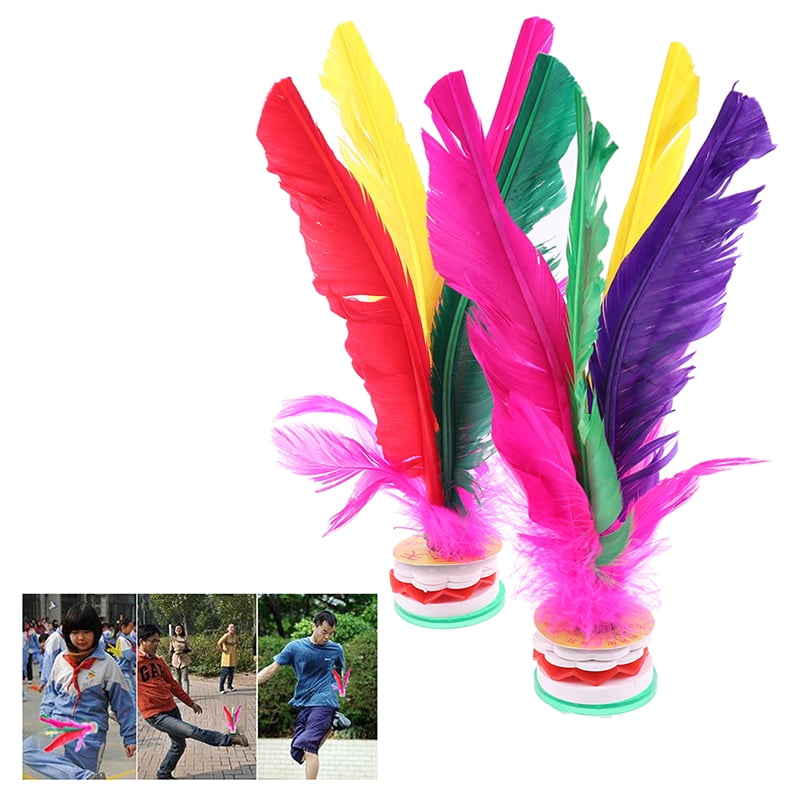 2pc China Jianzi Fancy Shuttlecock Fitness Entertainment For Physical ExercPT7H 