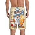 thumbnail image 3 of Gaeub Hello Summer Cute Gnome Printed Men's Short Pajama Pants, Lightweight Lounge & Sleep Bottoms Keep You Cool - 3X-Large, 3 of 9