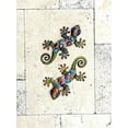 thumbnail image 6 of S/2 Lizard Gecko Decor Colorful Metal Home Garden Fence Yard Wall Art Sculptures Indoor Outdoor 12", 6 of 7