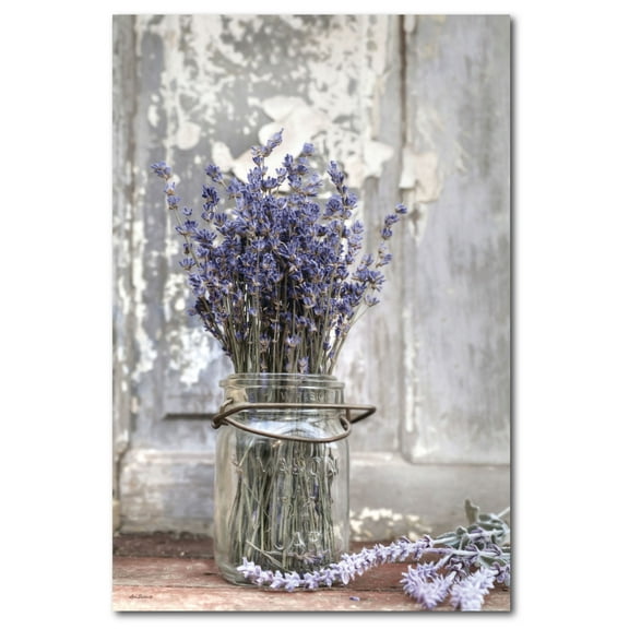 Courtside Market Lavender Bench Gallery-Wrapped Canvas Wall Art, 12x18
