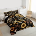 thumbnail image 3 of Feelyou Rustic Bee Print Full Size Comforter Sets for Kids, Vibrant Groovy Mushroom Bedding Comforter Set, Cartoon Boho Animal Reversible Bedding Sets, Luxury Bedroom Decor, 3pcs, 3 of 8